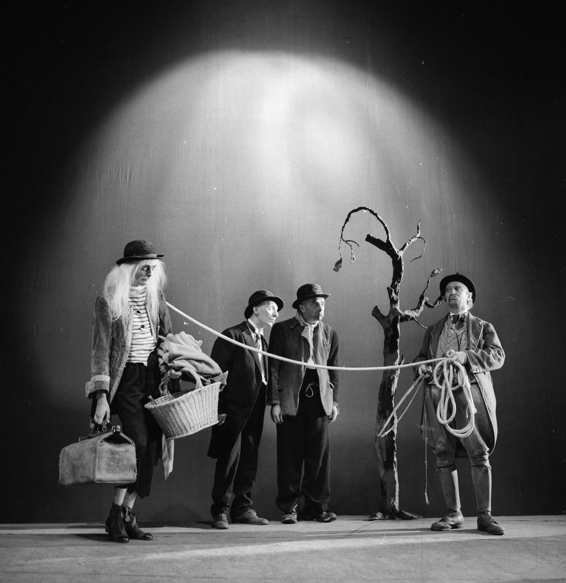 FRANCE - 1956: Lucien Raimbourg, Pierre Latour, Jean Martin and Albert Remy in 