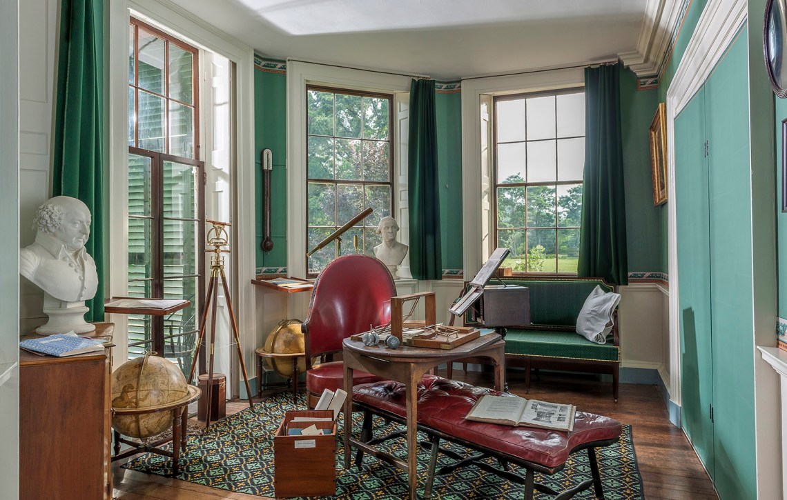 Thomas Jefferson’s cabinet room at Monticello