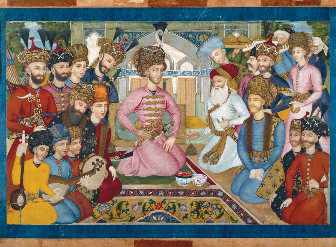 Abbas II of Persia receiving the Mughal ambassador