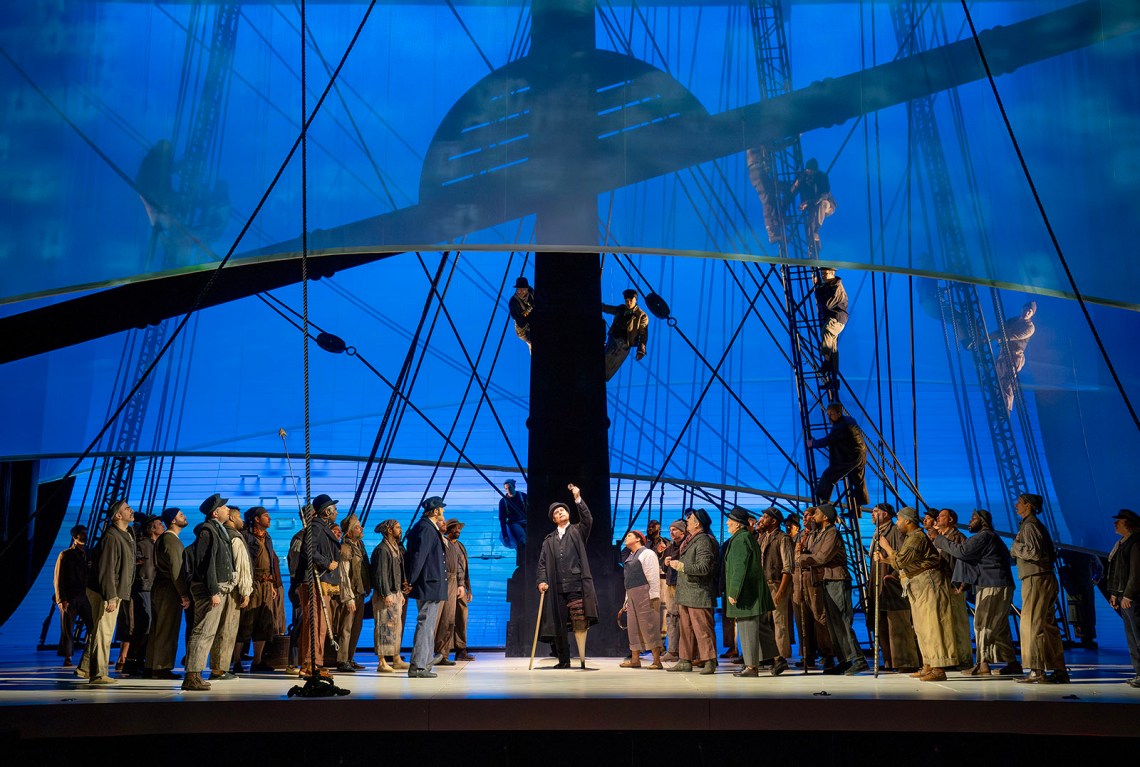 Brandon Jovanovich as Captain Ahab in the Metropolitan Opera’s production of Moby-Dick