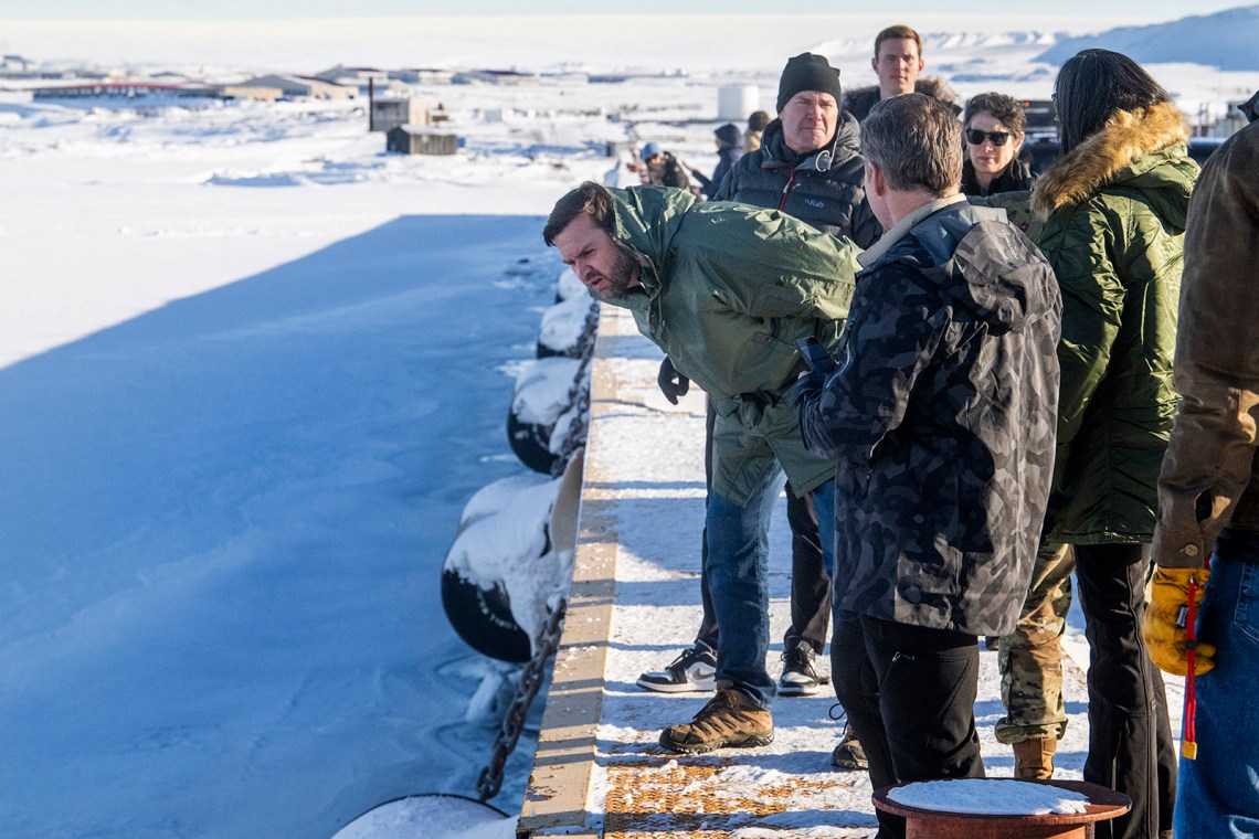 Vice President J.D. Vance touring the United States Space Force’s Pituffik Space Base, Greenland