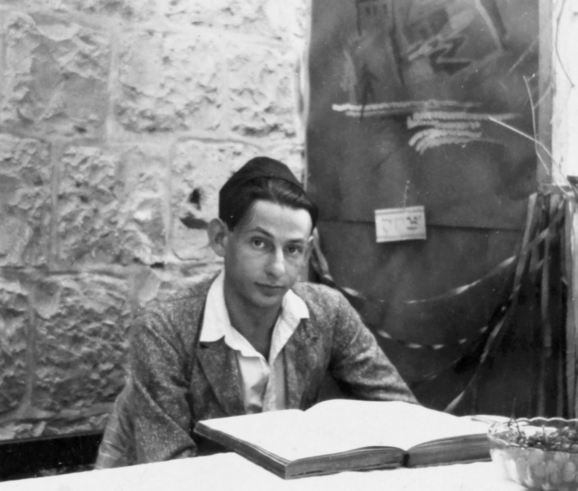 Gershom Scholem studying the Zohar, Mandatory Palestine