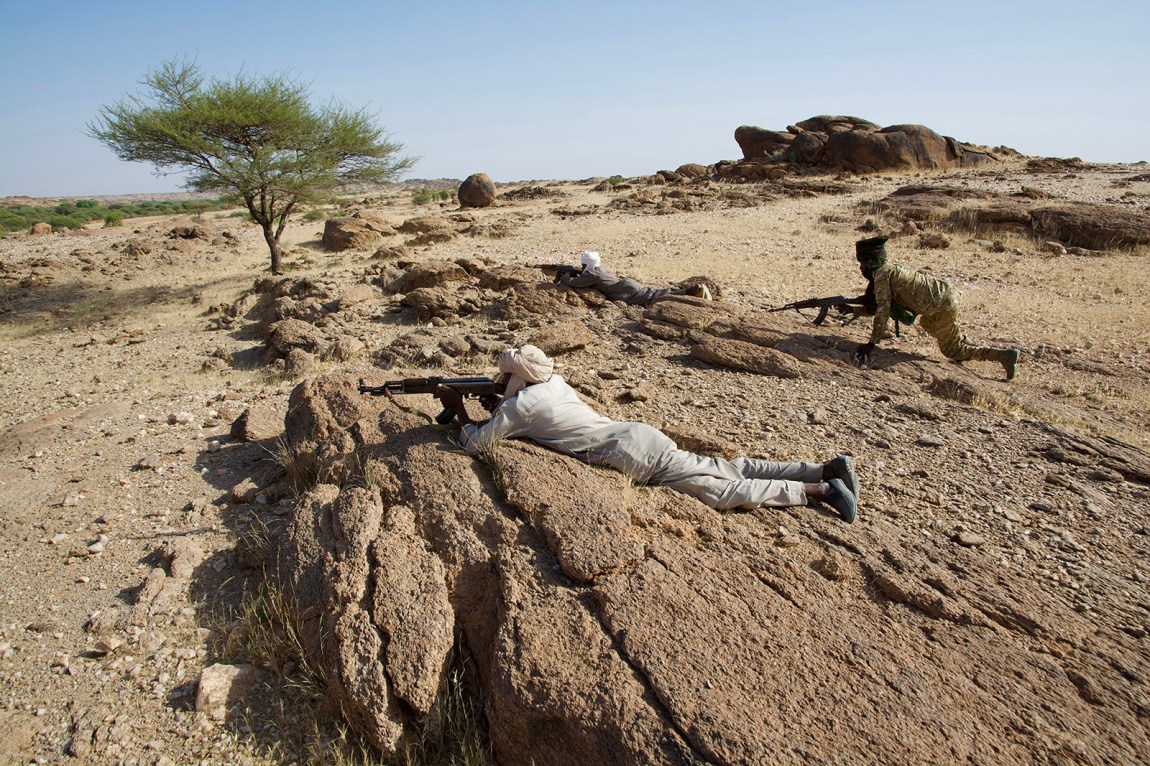 Self-defense forces in training, Dar Zaghawa, Sudan
